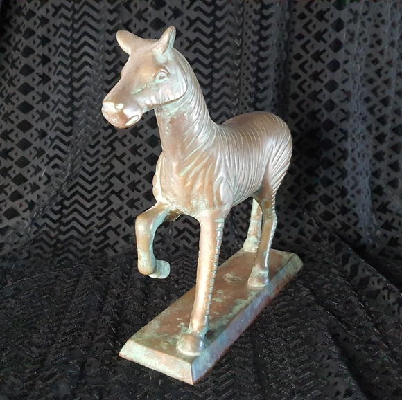 Vintage Brass Zebra Figurine - Picture 7 of 7